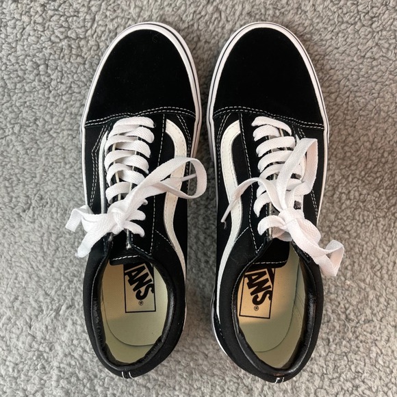 NEW Vans Old Skool Womens size 8.5 Black White Suede Canvas Skate Casual Shoes - Picture 9 of 9